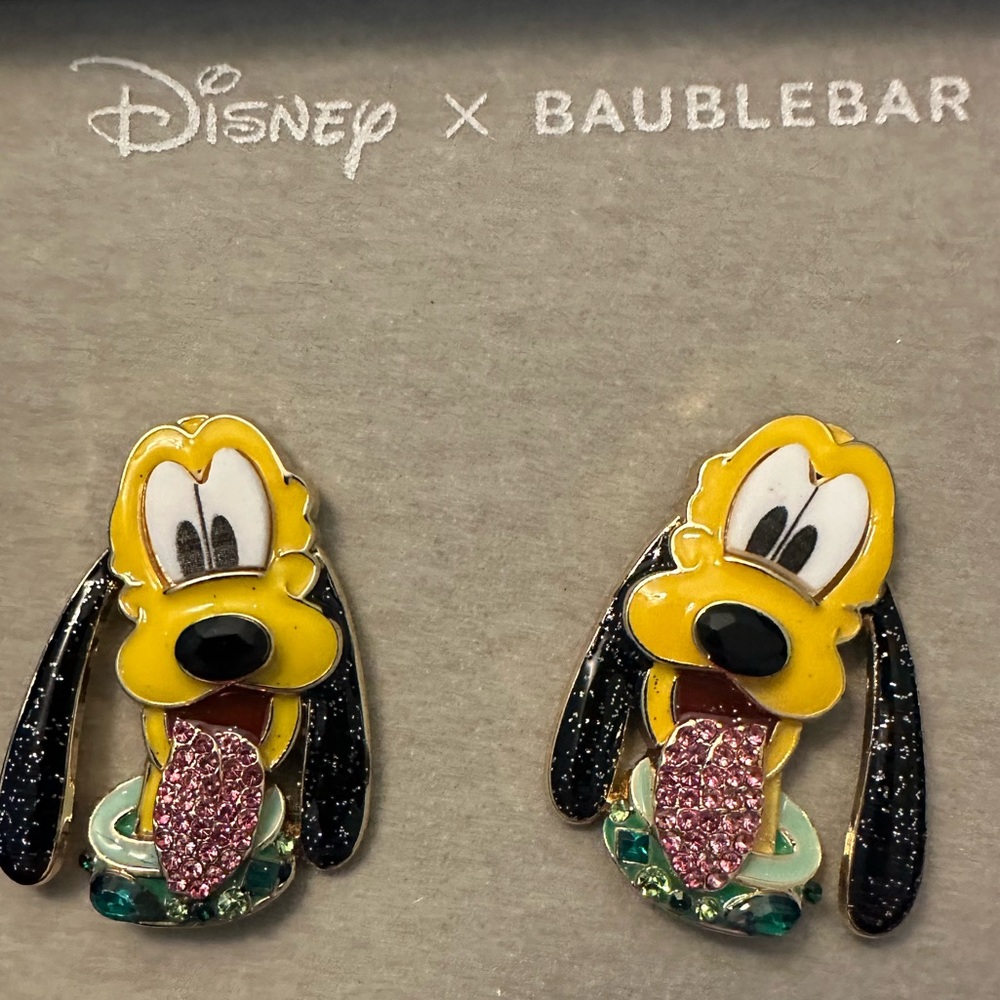 Disney X Baublebar Pluto stud earrings